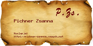 Pichner Zsanna névjegykártya